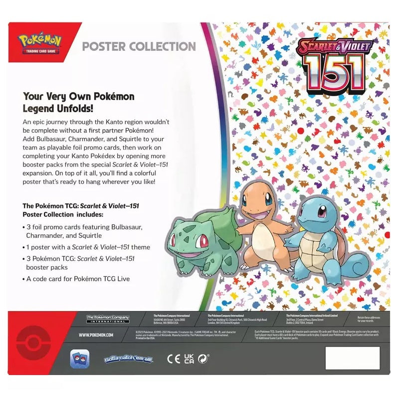 Pokemon Trading Card Game Scarlet & Violet 151 Poster Collection