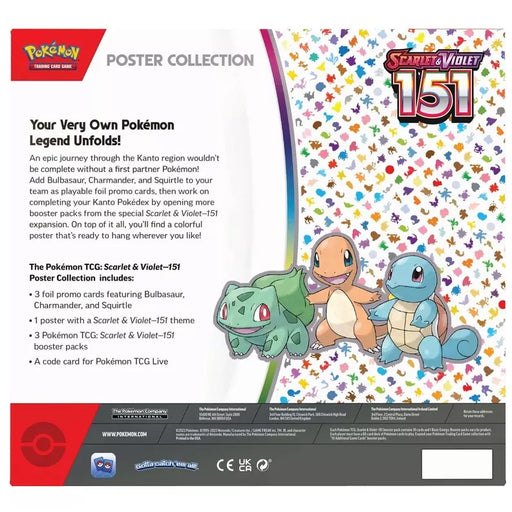 Pokemon Trading Card Game Scarlet & Violet 151 Poster Collection - Fugitive Toys