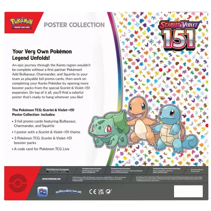 Pokemon Trading Card Game Scarlet & Violet 151 Poster Collection - Fugitive Toys