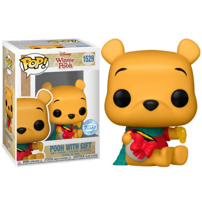 Disney Winnie the Pooh Pop! Vinyl Figure Pooh with Gift [Special Edition] [1529] - Fugitive Toys