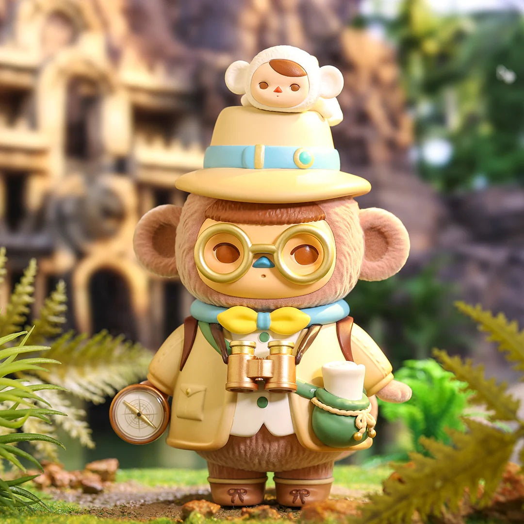 POP MART Pucky Monkey Archeologist Baby Figurine - Fugitive Toys