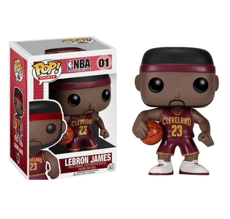 NBA Pop! Vinyl Figure LeBron James [Cleveland Cavaliers] [Red Jersey] [01] - Fugitive Toys