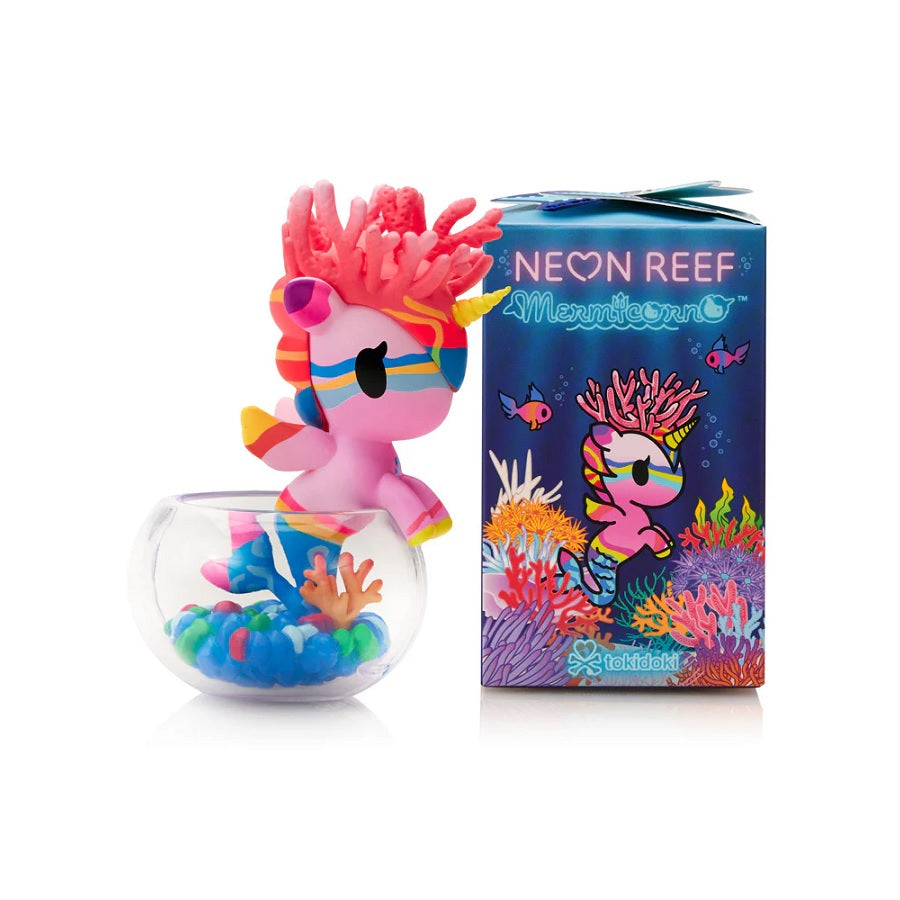 Tokidoki Neon Reef Mermicorno [1 Blind Box] - Fugitive Toys