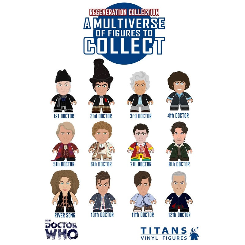 Titans Doctor Who Regeneration Blind Boxes: (Case of 20) - Fugitive Toys