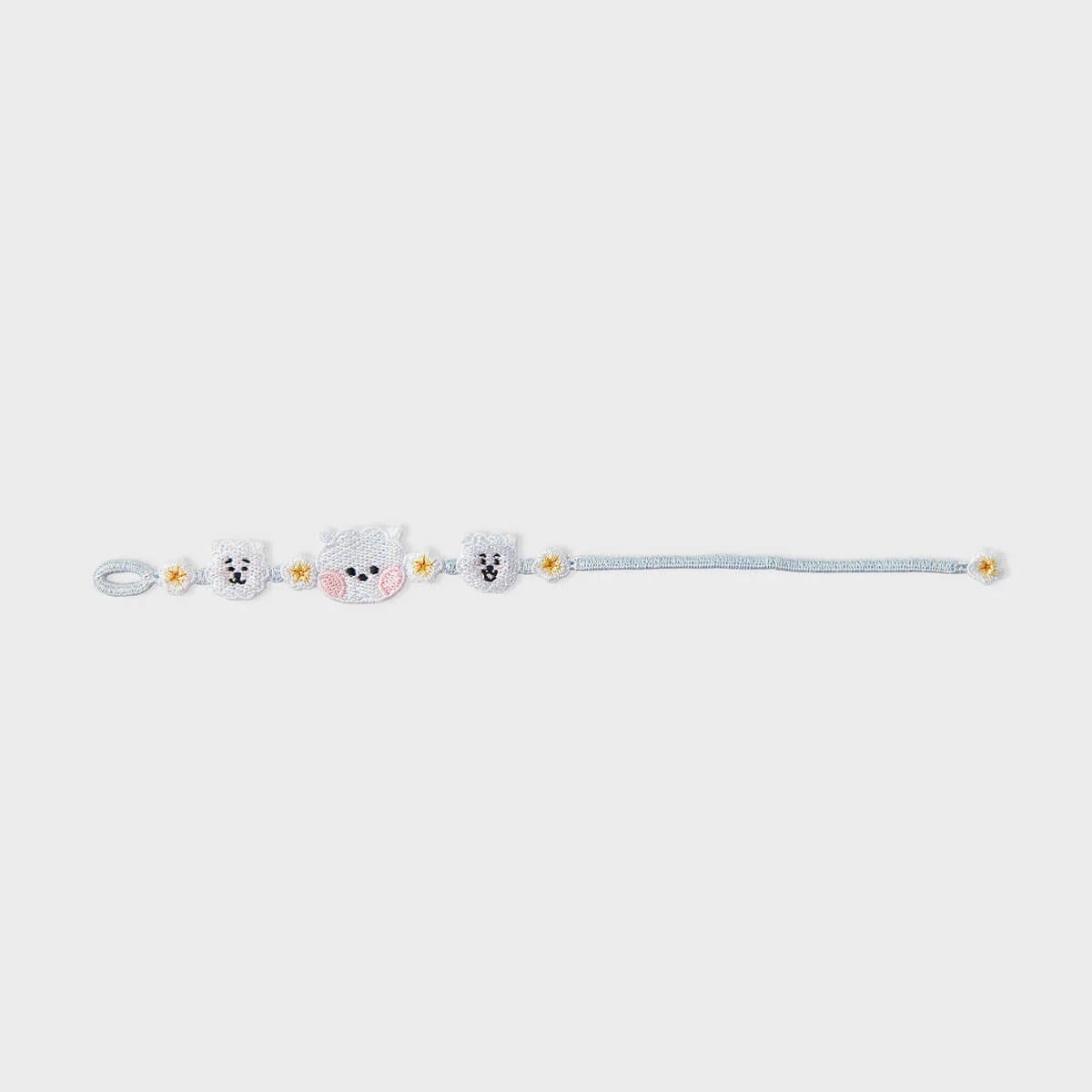BT21 BIG & TINY Edition Embroidery Patch Bracelet - RJ - Fugitive Toys