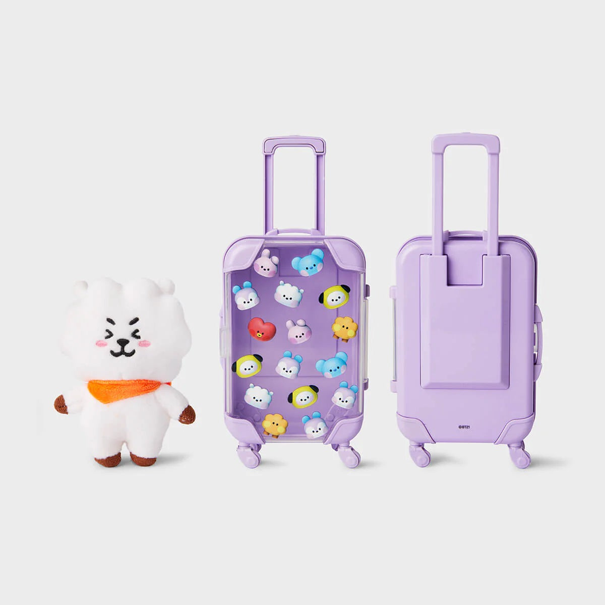 BT21 Mini BIG & TINY Edition Luggage Plush Doll - RJ - Fugitive Toys