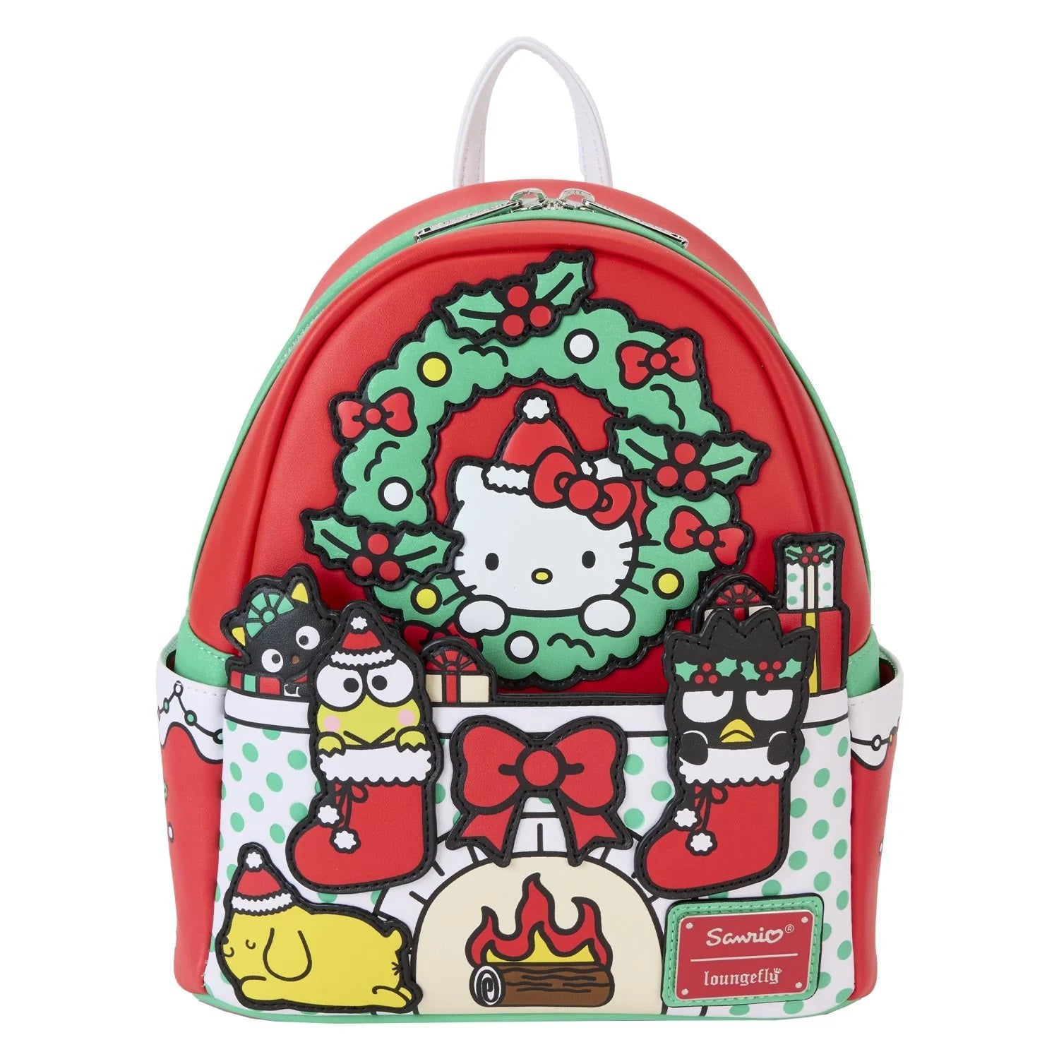 hello kitty mini backpack toy Loungefly x Sanrio Hello Kitty & Friends Holiday Fire Place Mini Backp