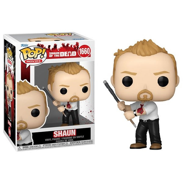 Shaun of the Dead Pop! Vinyl Figure Shaun with Pool Cue [1660] - Fugitive Toys