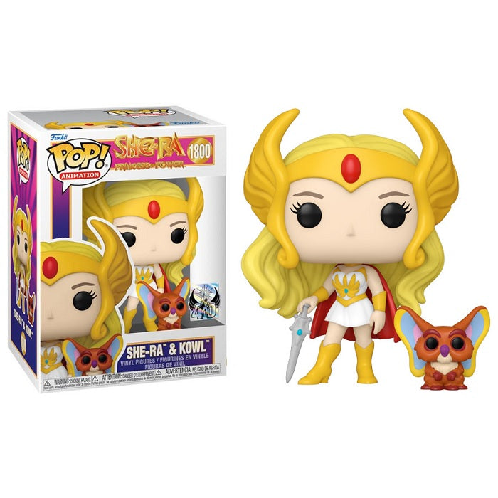 She-Ra: Princess of Power 40th Anniversary Pop! Vinyl Figure She-Ra with Kowl [1800] - Fugitive Toys