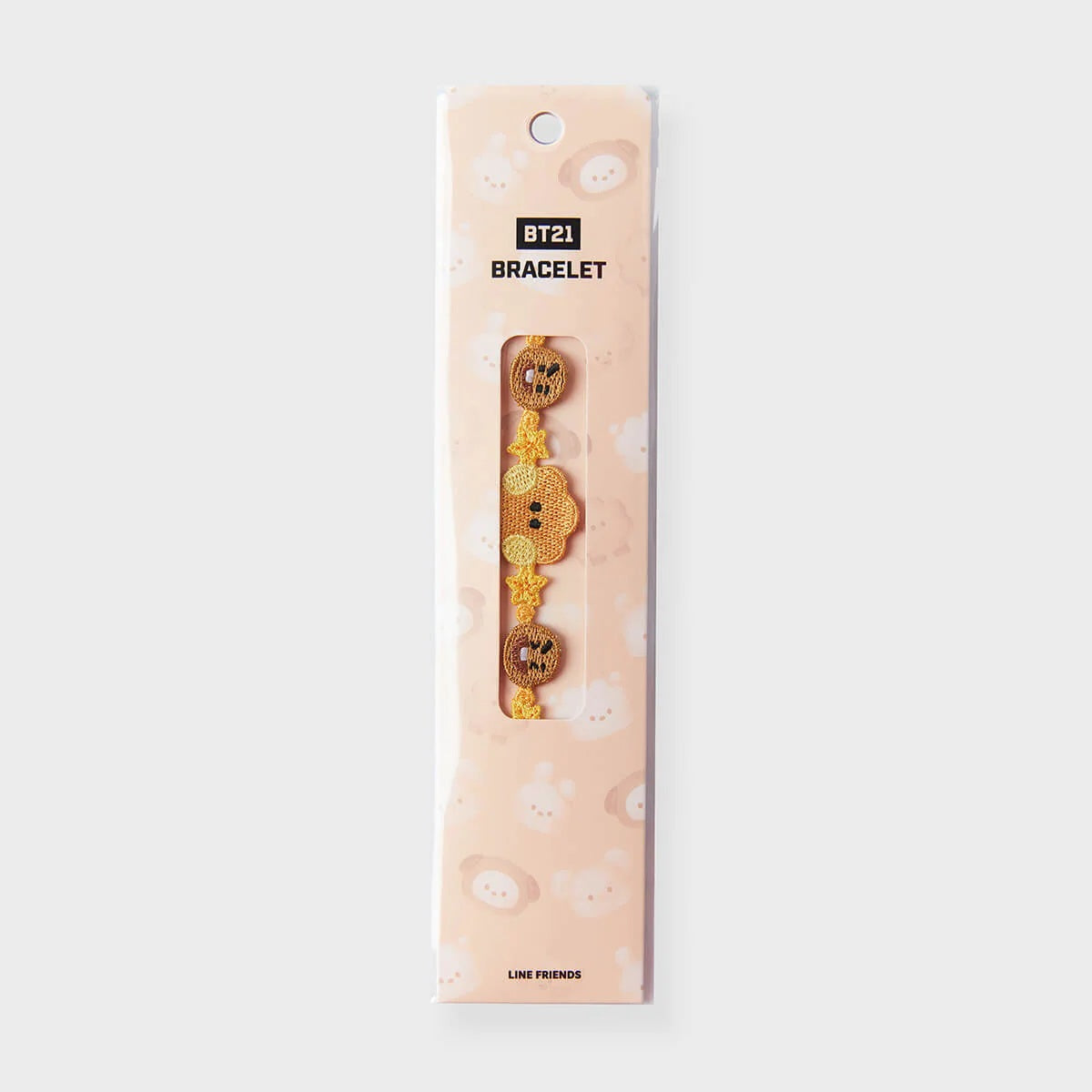 BT21 BIG & TINY Edition Embroidery Patch Bracelet - Shooky - Fugitive Toys