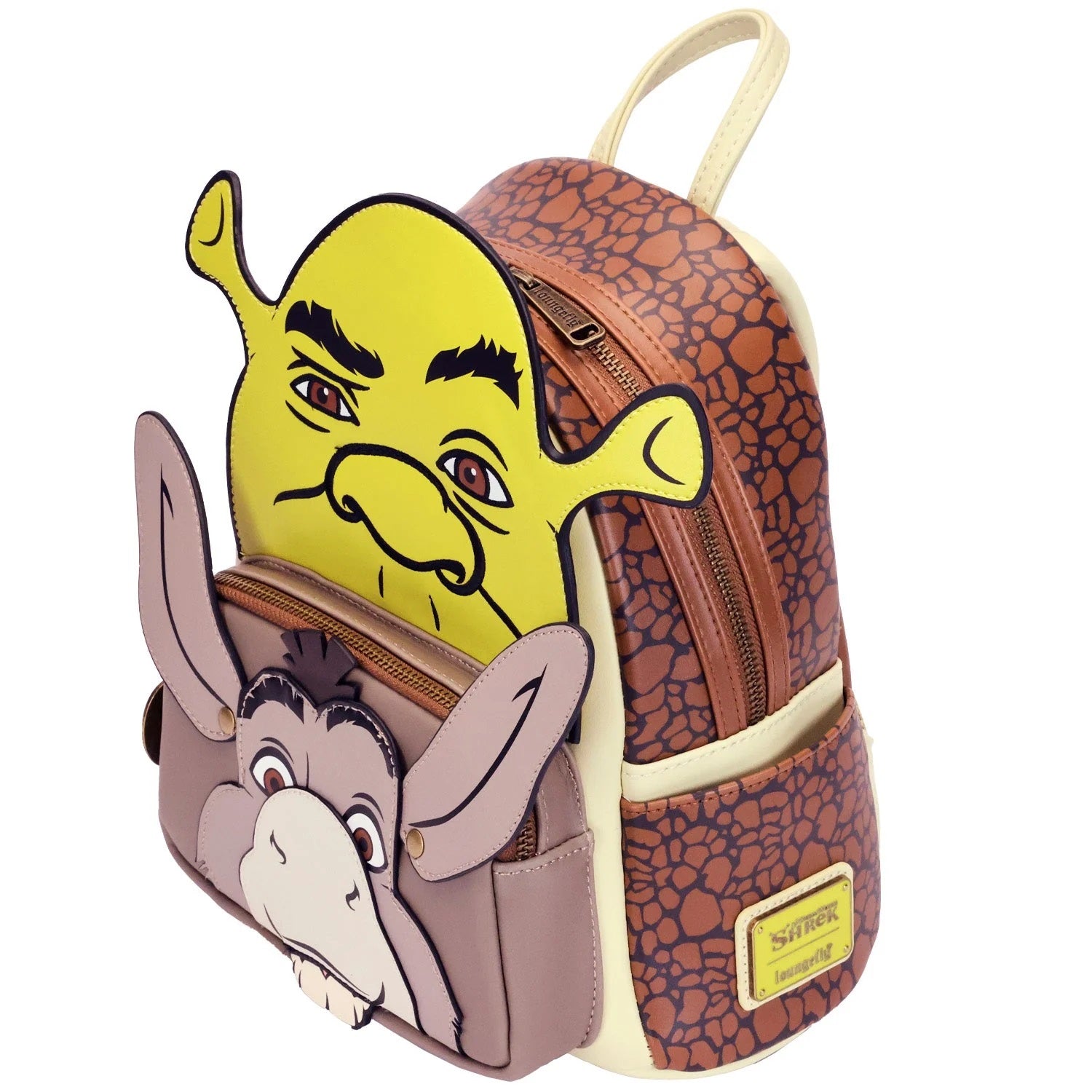 Shrek Rideable Suitcase Loungefly x Dreamworks Shrek & Donkey Cosplay Mini Backpack