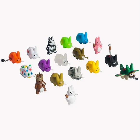 Kidrobot Mini Smorkin' Labbit (Now With Fried Chicken!) (Case of 25) - Fugitive Toys