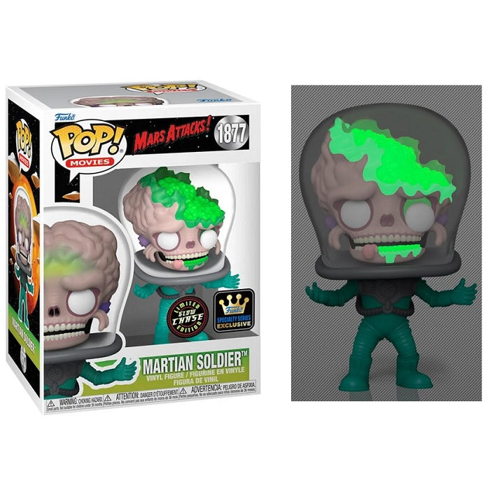 Mars Attacks Pop! Vinyl Figure Martian Soldier [Glow Chase] [Specialty Series] [1877] - Fugitive Toys