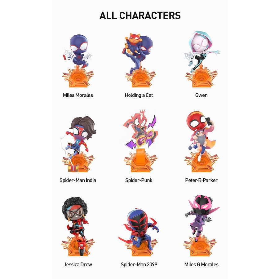 POP MART Marvel Spider-Man Across the Spider-Verse Series Figures [1 Sealed Case] - Fugitive Toys