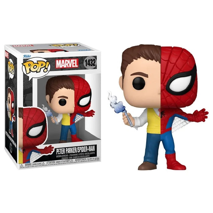 Marvel: Split Pop! Vinyl Figure Peter Parker/Spider-man [1432] - Fugitive Toys