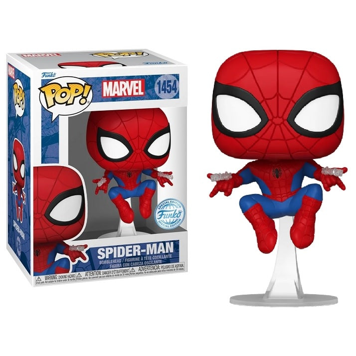 Marvel Pop! Vinyl Figure Spider-Man [Leaping with Webshooters] [Special Edition] [1454] - Fugitive Toys