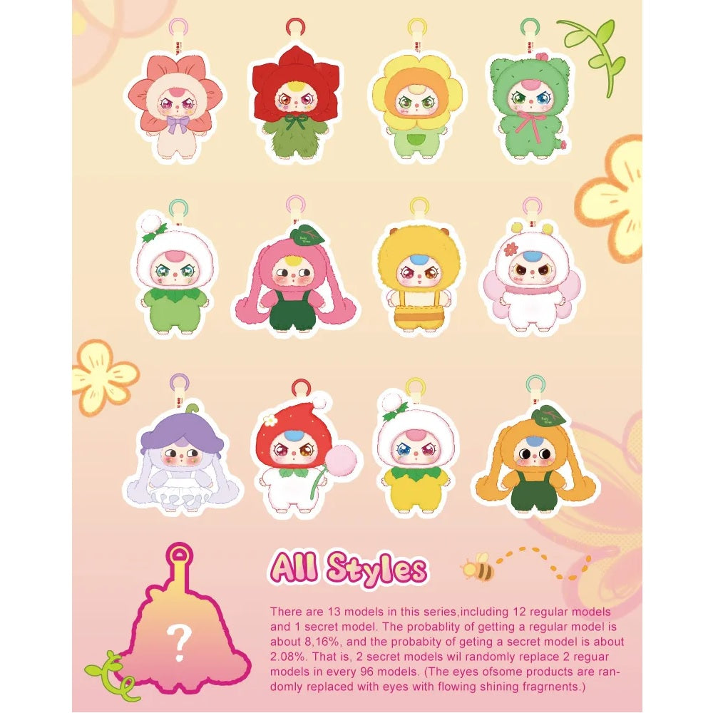 BABY THREE Where's Spring Series Plush Pendant [1 Blind Box] - Fugitive Toys