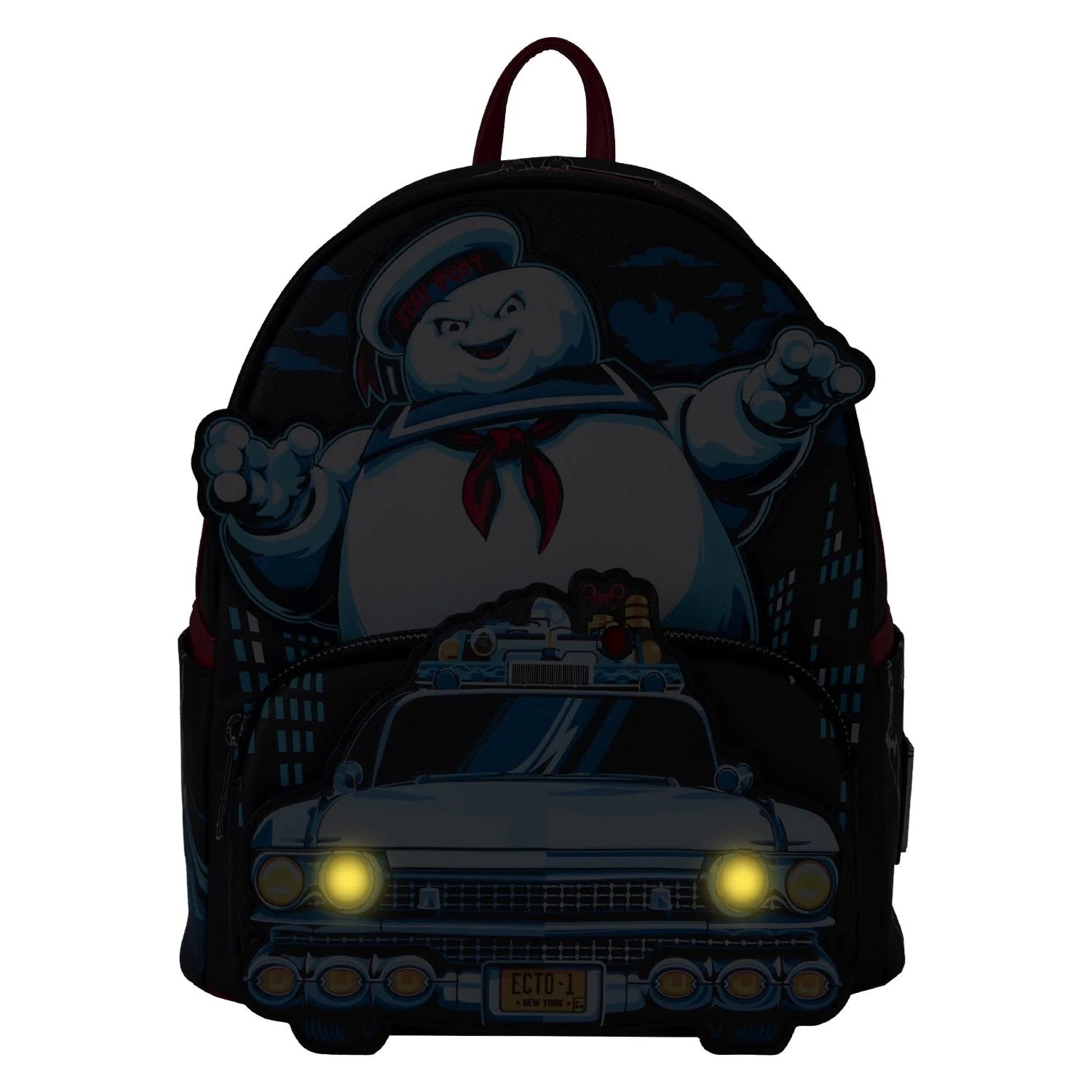 Loungefly x Ghostbusters Stay Puft Ecto-1 Light Up Mini Backpack - Fugitive Toys