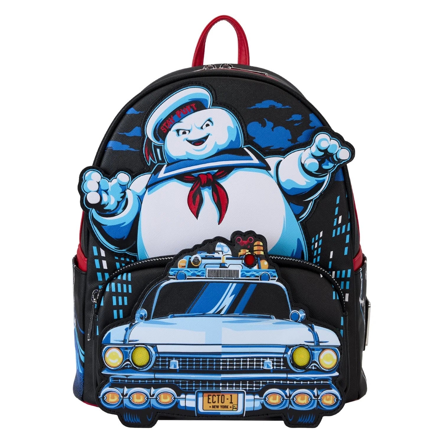 Loungefly x Ghostbusters Stay Puft Ecto-1 Light Up Mini Backpack - Fugitive Toys