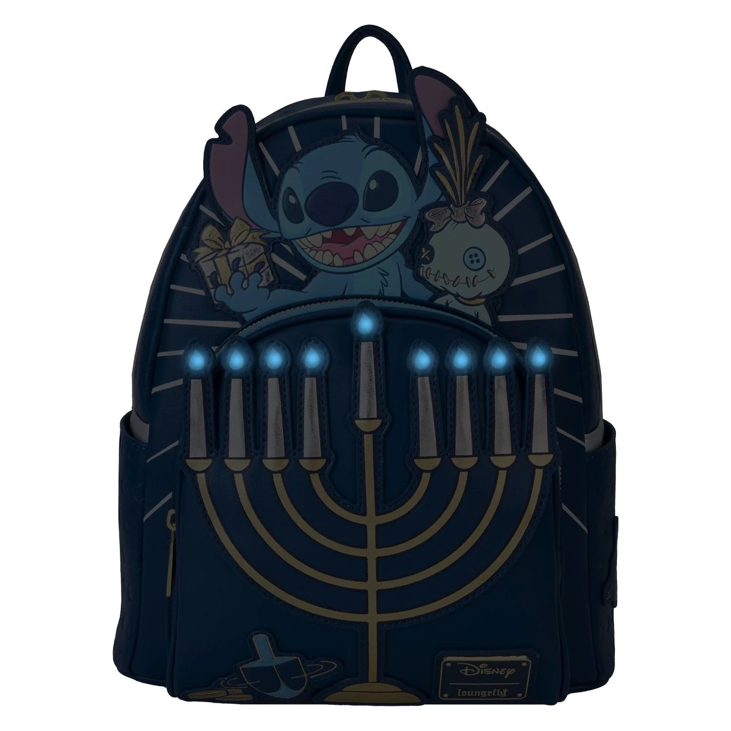 Loungefly x Disney Stitch Hanukkah Menorah Light Up Mini Backpack - Fugitive Toys
