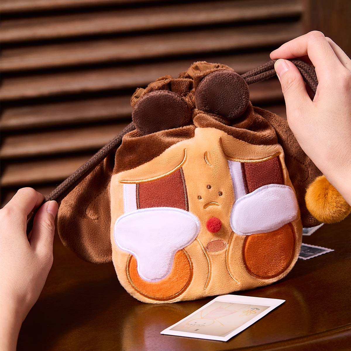 POP MART CRYBABY Crying Again Series-Storage Bag - Pink - Fugitive Toys