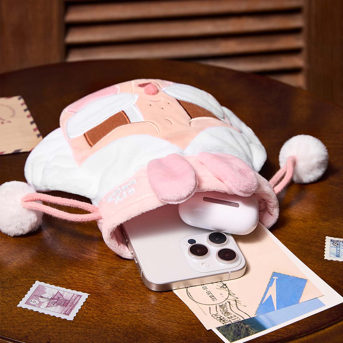 POP MART CRYBABY Crying Again Series-Storage Bag - Pink - Fugitive Toys