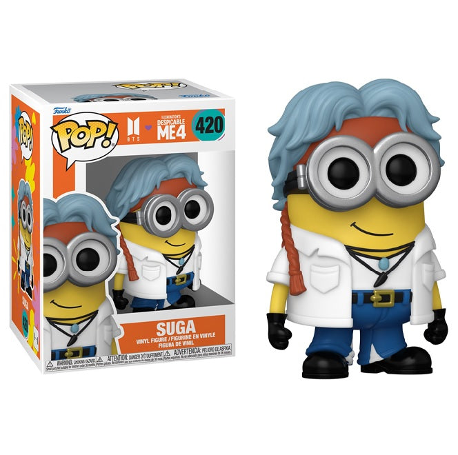 BTS x Despicable Me 4 Pop! Vinyl Figure Suga [Minion] [420] - Fugitive Toys