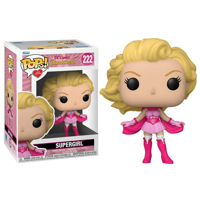 DC Pop! Vinyl Figure Breast Cancer Awareness Bombshell Supergirl [222] - Fugitive Toys