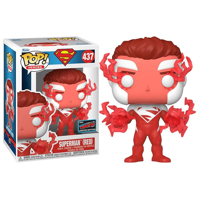 DC Universe Pop! Vinyl Figure Superman [Red] [NYCC 2022] [437] - Fugitive Toys
