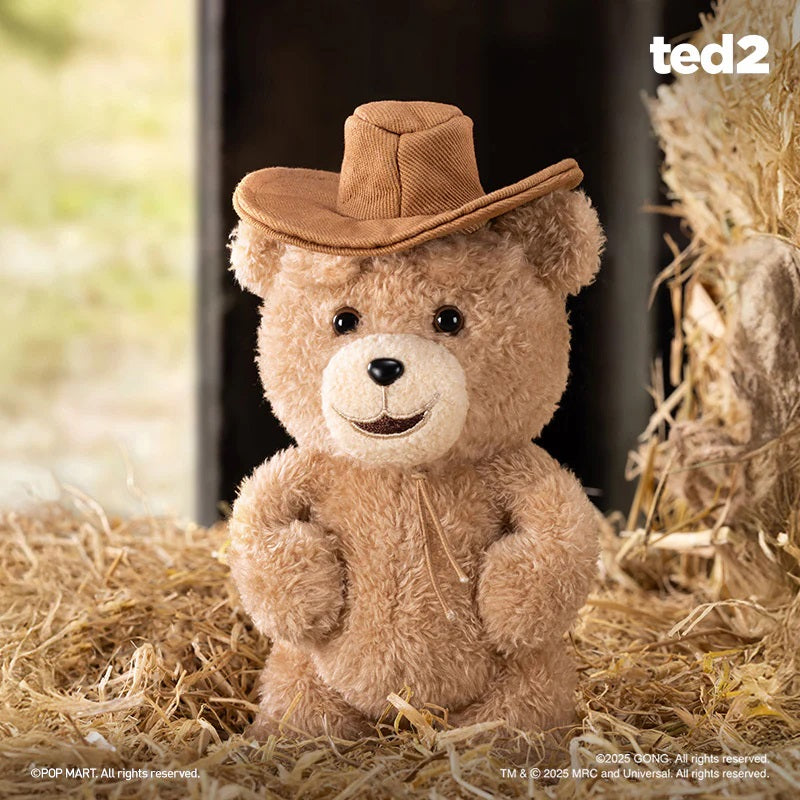 POP MART ted 2 Teddy Bear Action Plush Pendant [1 Blind Box] - Fugitive Toys