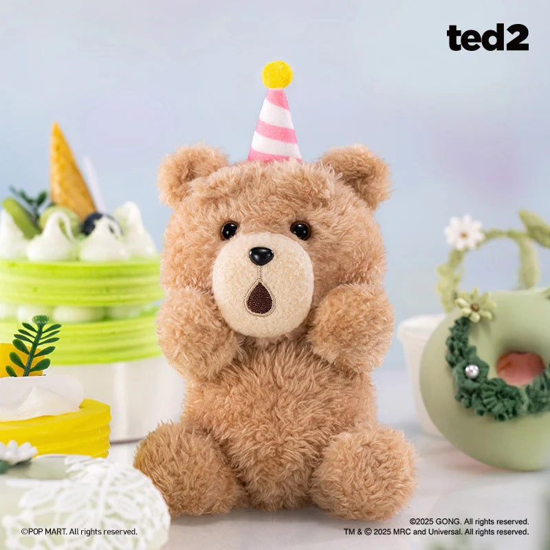 POP MART ted 2 Teddy Bear Action Plush Pendant [1 Blind Box] - Fugitive Toys