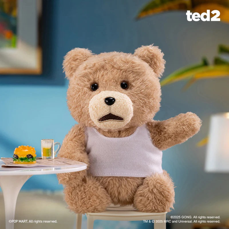 POP MART ted 2 Teddy Bear Action Plush Pendant [1 Blind Box] - Fugitive Toys