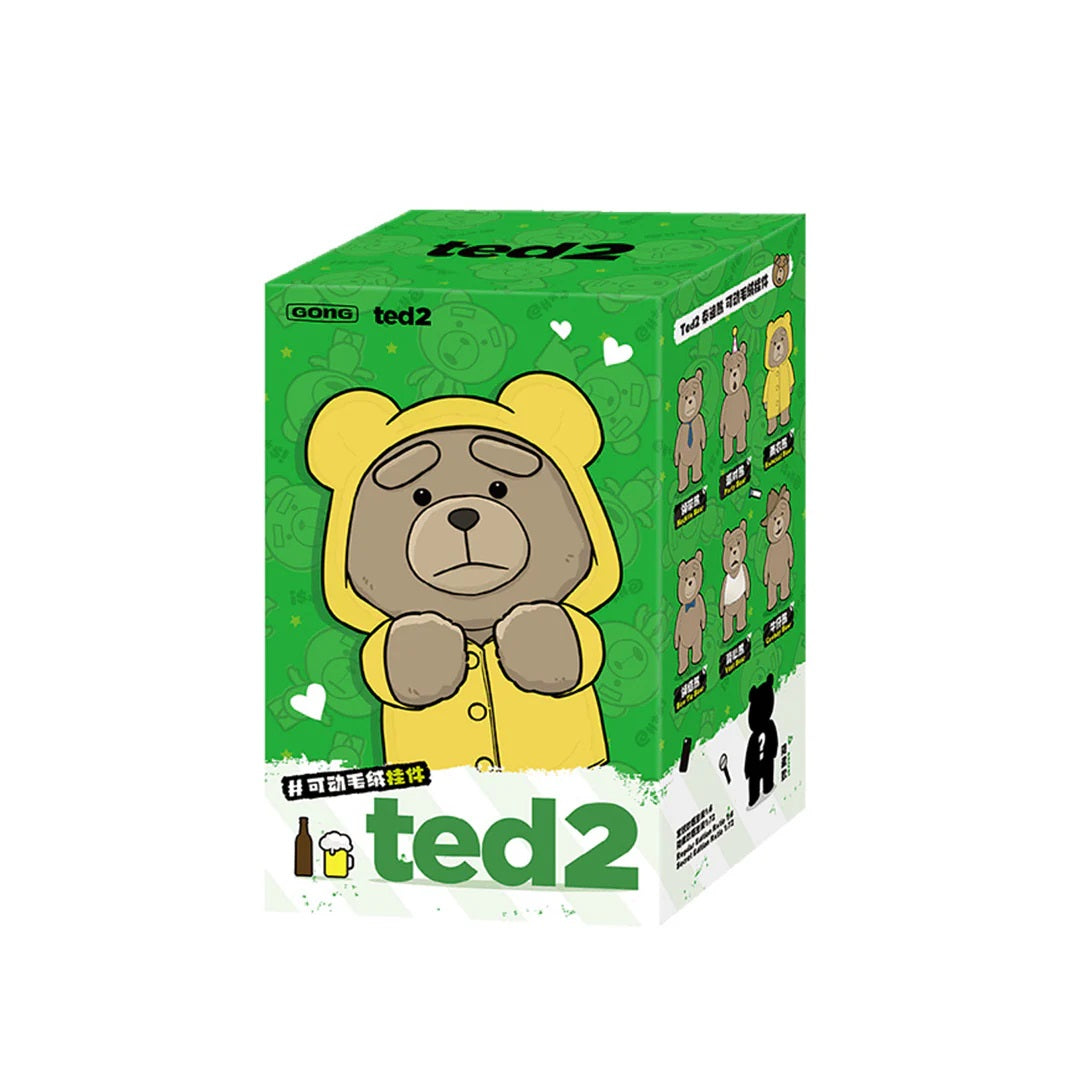 POP MART ted 2 Teddy Bear Action Plush Pendant [1 Blind Box] - Fugitive Toys