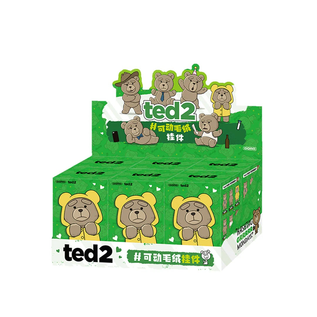 POP MART ted 2 Teddy Bear Action Plush Pendant [1 Blind Box] - Fugitive Toys