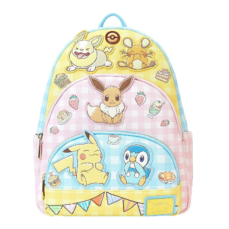 Loungefly x Pokemon Cafe Triple Pocket Mini Backpack - Fugitive Toys