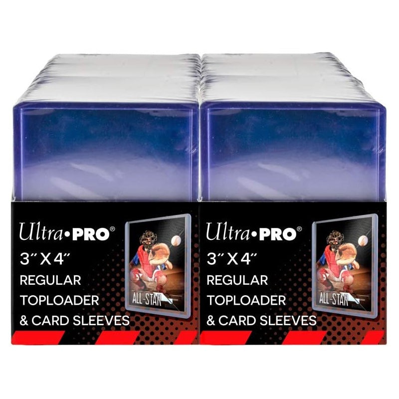 Ultra Pro 3" x 4" Clear Regular Toploaders and Sleeves Bundle [200 Cou Ultra Pro 3" x 4" Clear Regular Toploaders and Sleeves Bundle [200 Cou