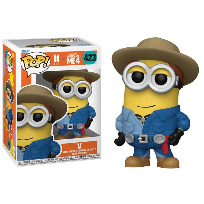 BTS x Despicable Me 4 Pop! Vinyl Figure V [Minion] [423] - Fugitive Toys