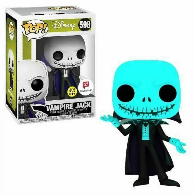 Disney The Nightmare Before Christmas Pop! Vinyl Figure Vampire Jack [GITD] [Walgreens] [598] - Fugitive Toys