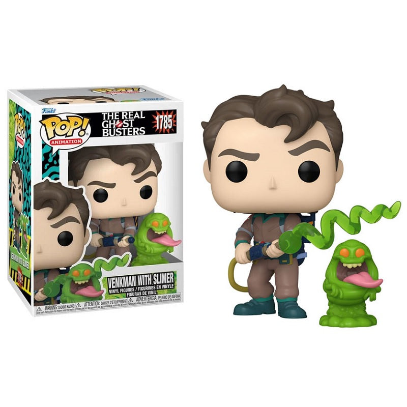 The Real Ghostbusters Pop! Vinyl Figure Peter Venkman with Slimer [1785] - Fugitive Toys