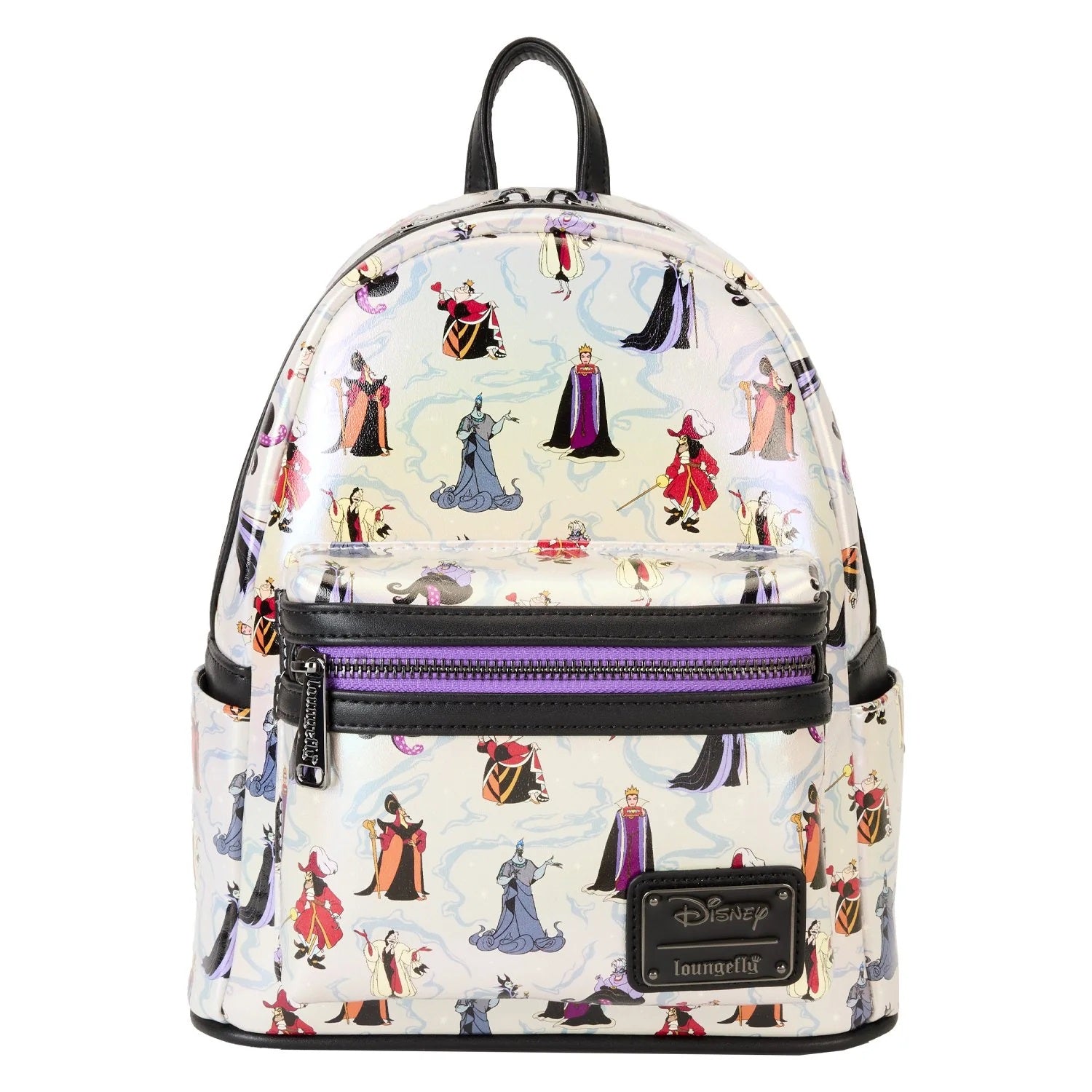 Loungefly x Disney Villains Iridescent All-Over Print Mini Backpack - Fugitive Toys