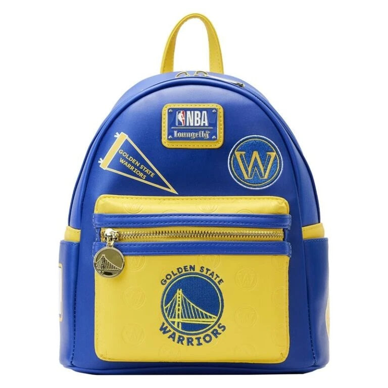 Loungefly x NBA Golden State Warriors Patch Icons Mini Backpack - Fugitive Toys