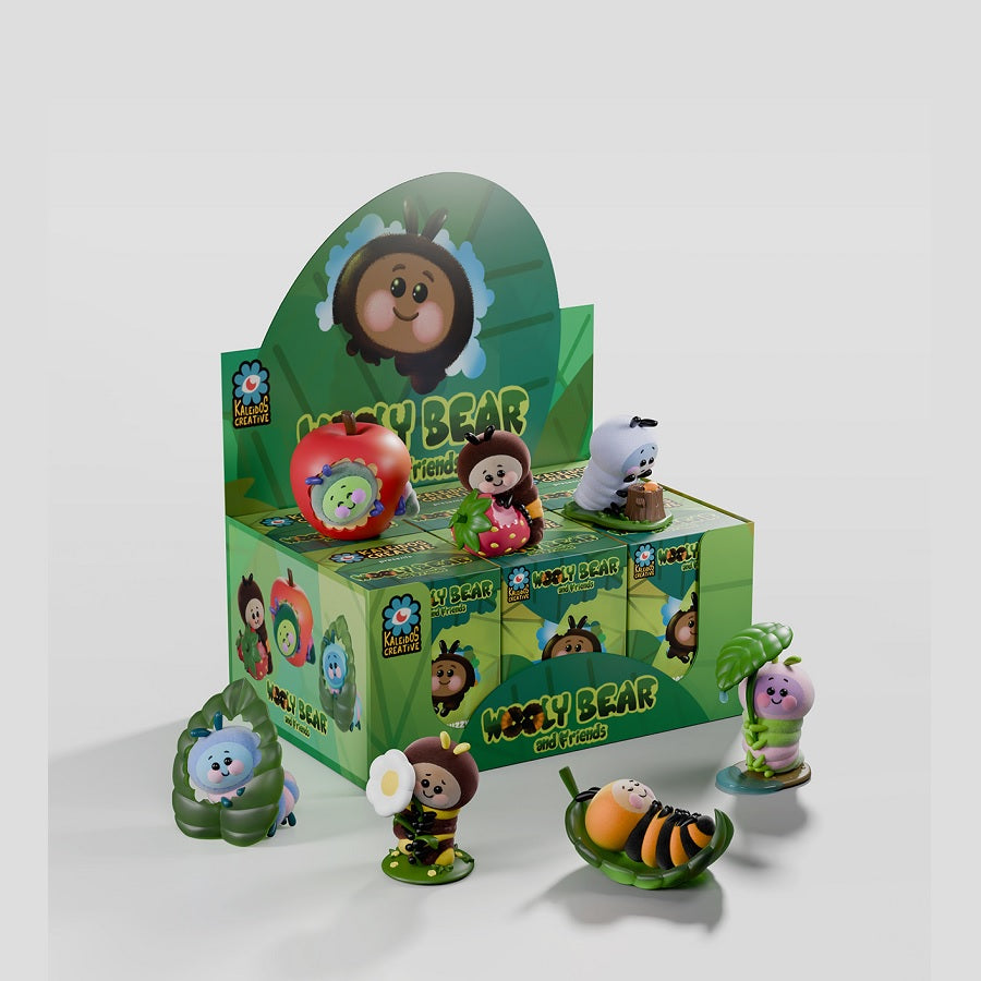 Kaleidos Creative Presents Wooly Bear and Friends Vinyl [1 Blind Box] - Fugitive Toys