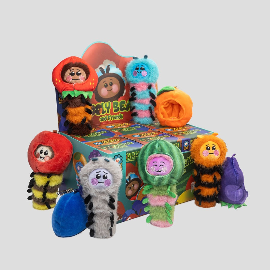 Kaleidos Creative Presents Wooly Bear and Friends Plush Keychain [1 Blind Box] - Fugitive Toys