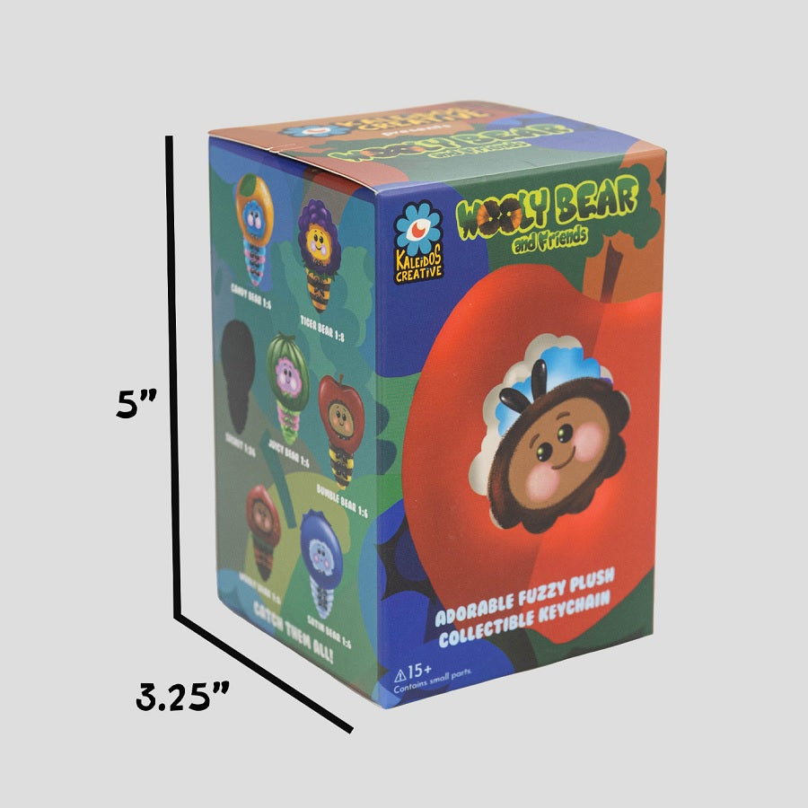 Kaleidos Creative Presents Wooly Bear and Friends Plush Keychain [1 Blind Box] - Fugitive Toys