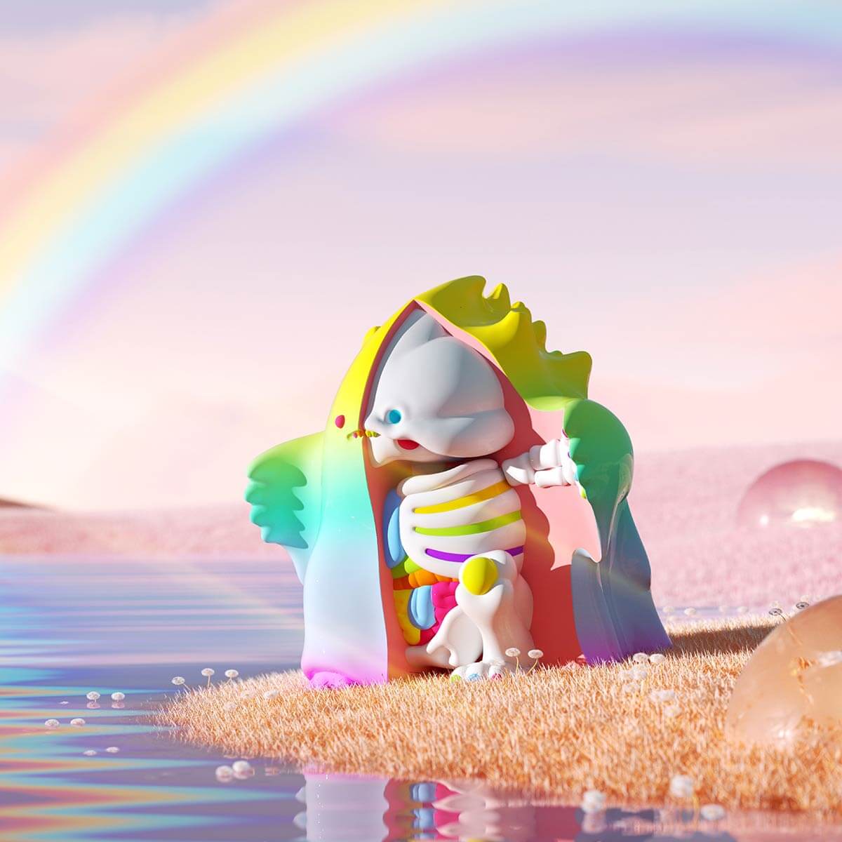 POP MART MEGA COLLECTION YUKI Rainbow 400% - Fugitive Toys