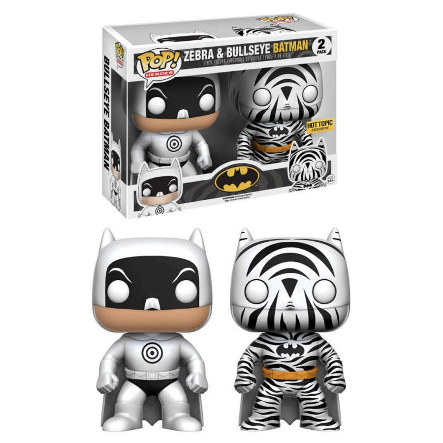 DC Universe Pop! Vinyl Figure Bullseye Batman & Zebra Batman [Exclusive] [2-Pack] - Fugitive Toys