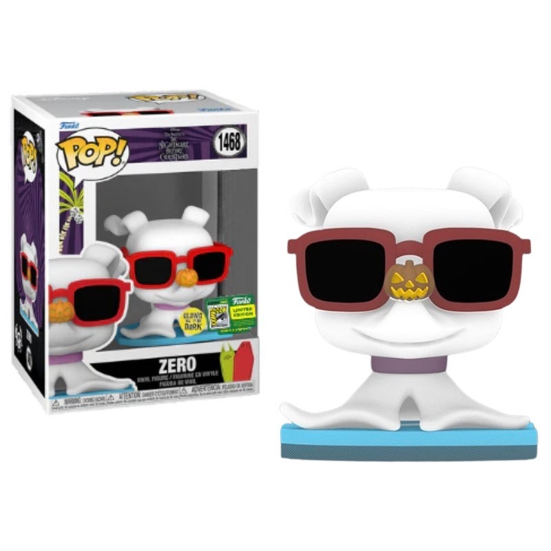 Disney The Nightmare Before Christmas Pop! Vinyl Figure Glow Zero with Sunglasses [SDCC 2024] [1468] - Fugitive Toys