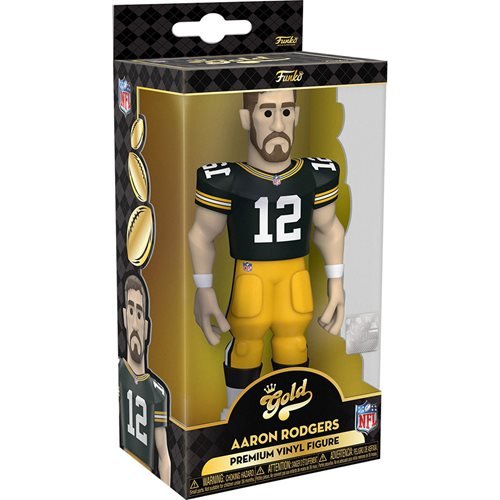 Funko Vinyl Gold Premium Figure: NFL Packers Aaron Rodgers (Home Uniform) - Fugitive Toys