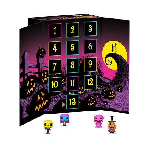 The Nightmare Before Christmas Blacklight 13 Day Advent Calendar - Fugitive Toys