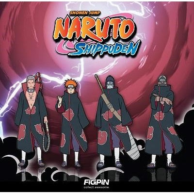 Naruto Shippuden : FiGPiN Enamel Pin Akatsuki Set of 4 - Fugitive Toys